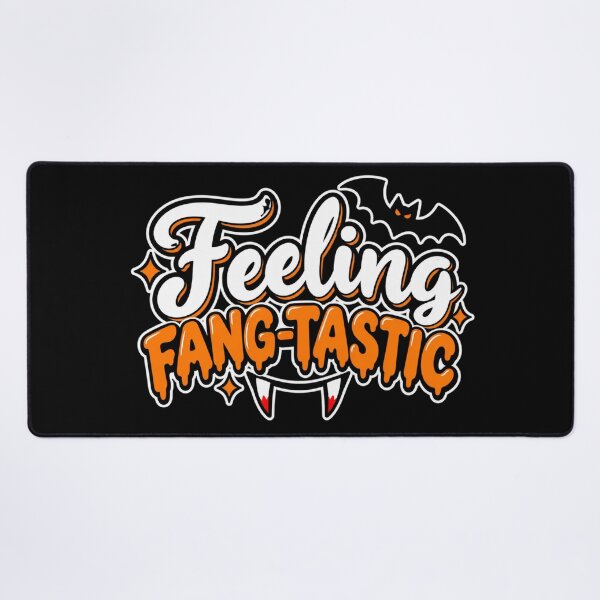 Item preview, Feeling Fang-Tastic Funny Halloween Vampire Bat Design designed and sold by ParfaitPrints.