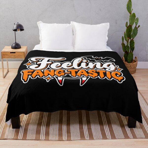 Item preview, Feeling Fang-Tastic Funny Halloween Vampire Bat Design designed and sold by ParfaitPrints.