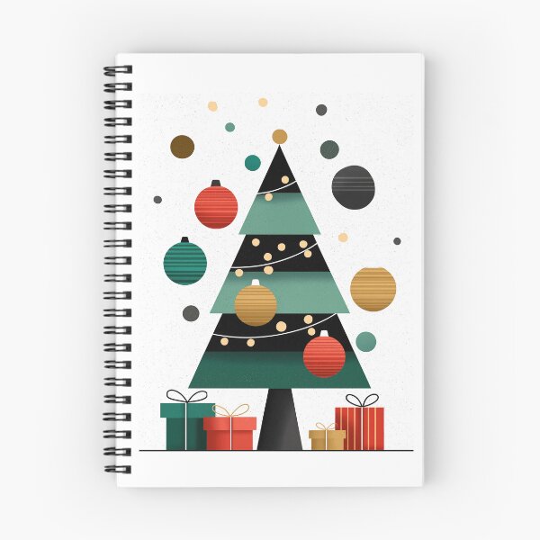 Item preview, Minimalist Geometric Christmas Tree and Presents designed and sold by colorful-white.
