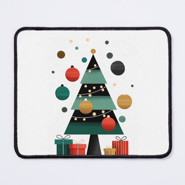 Item preview, Minimalist Geometric Christmas Tree and Presents designed and sold by colorful-white.