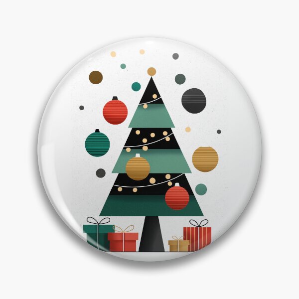 Item preview, Minimalist Geometric Christmas Tree and Presents designed and sold by colorful-white.