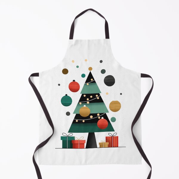 Item preview, Minimalist Geometric Christmas Tree and Presents designed and sold by colorful-white.
