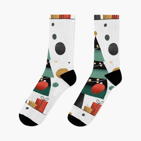 Item preview, Minimalist Geometric Christmas Tree and Presents designed and sold by colorful-white.