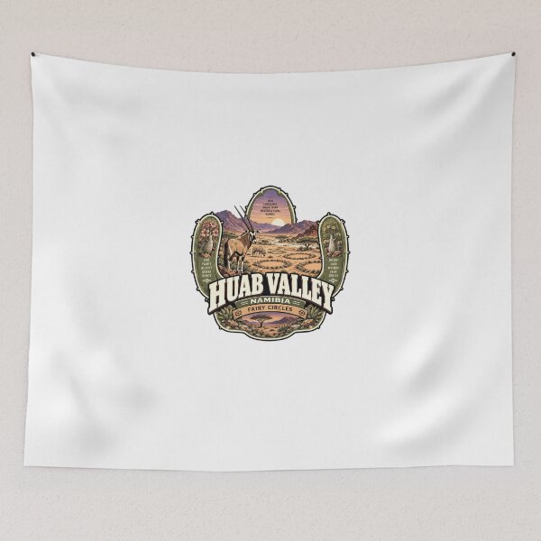 Item preview, Huab Valley Namibia Fairy Circles Travel Wildlife Desert Landscape designed and sold by Star3NowForMe.