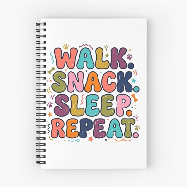 Item preview, Walk Snack Sleep Repeat Dog Lover Pet Owner Canine designed and sold by JonesFlora2025.
