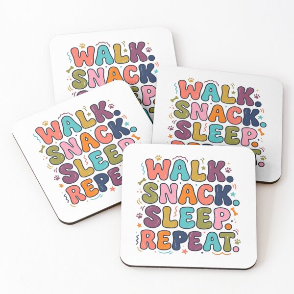 Item preview, Walk Snack Sleep Repeat Dog Lover Pet Owner Canine designed and sold by JonesFlora2025.
