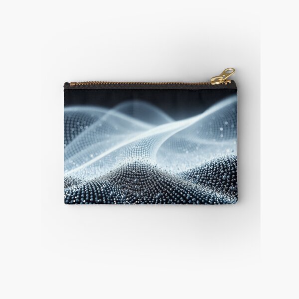 Item preview, Pure Silver Wave Abstract Minimalist Digital Art Design designed and sold by IntelliMindDesigns.