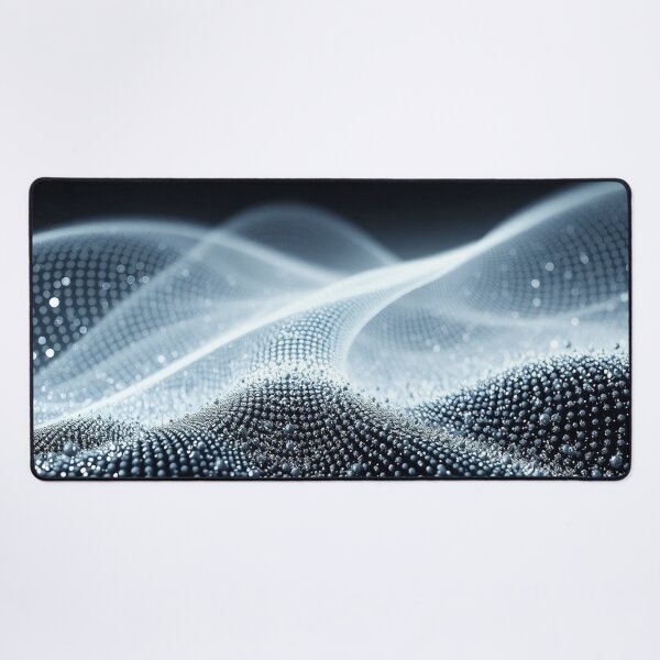 Item preview, Pure Silver Wave Abstract Minimalist Digital Art Design designed and sold by IntelliMindDesigns.