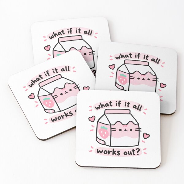 Item preview, What If It All Works Out Kawaii Strawberry Milk Optimism designed and sold by SkeletonsDanger.