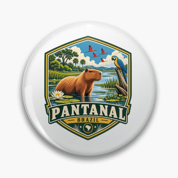 Item preview, Pantanal Brazil Capybara Wildlife Nature Travel South America designed and sold by Simsimah26Parks.