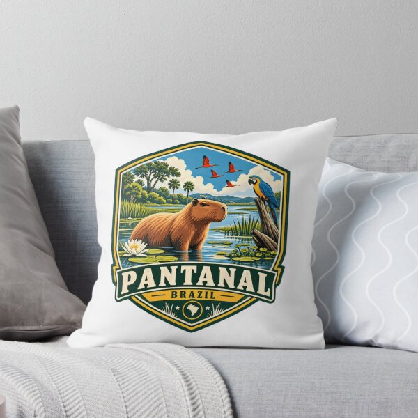 Aperçu de l'œuvre Pantanal Brésil Capybara Faune Nature Voyage Amérique du Sud créée et vendue par Simsimah26Parks.