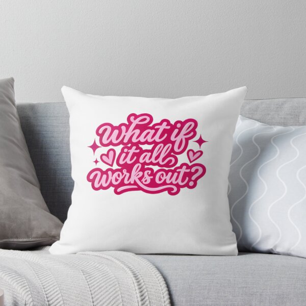 Item preview, What If It All Works Out Positive Affirmation Inspiration Motivation Quote designed and sold by SkeletonsDanger.