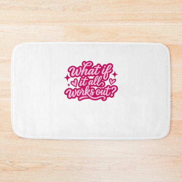 Item preview, What If It All Works Out Positive Affirmation Inspiration Motivation Quote designed and sold by SkeletonsDanger.