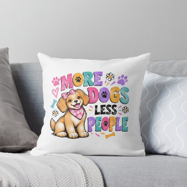 Item preview, I More Dogs Less People Dog Lover Pet Owner Canine designed and sold by RetroMini2026.