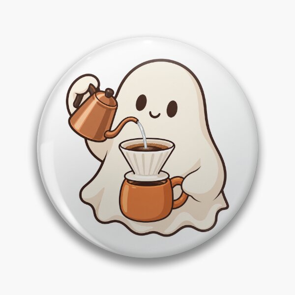 Item preview, Ghost Barista Pouring a Little Coffee designed and sold by jimnicklaus.