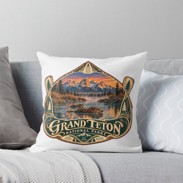Item preview, Grand Teton National Park Est 1929 Wild Nature Wildlife Explorer designed and sold by Simsimah26Parks.