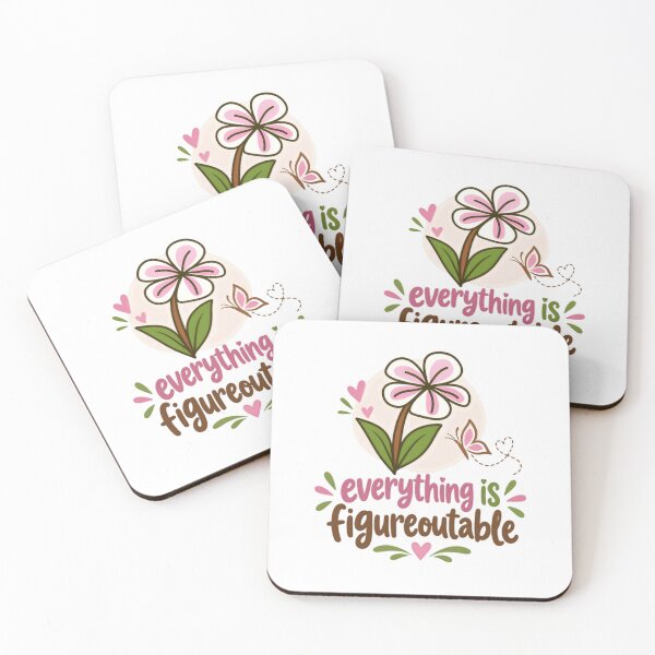 Item preview, Everything Is Figureoutable Inspirational Quote Optimism Empowerment designed and sold by SkeletonsDanger.