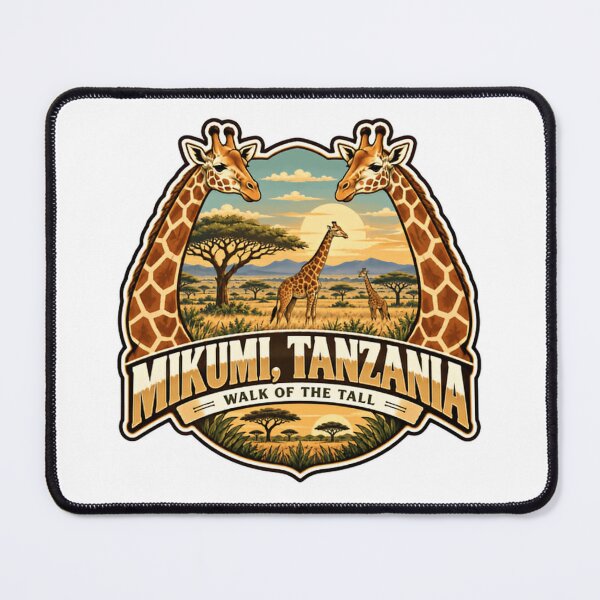 Item preview, Mikumi, Tanzania Walk Of The Tall Giraffe African Safari Wildlife designed and sold by Star3NowForMe.