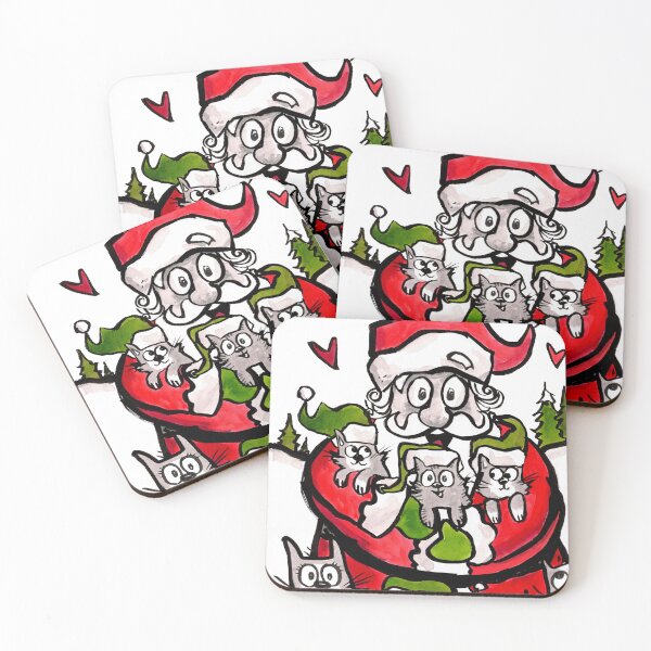 Item preview, Christmas Santa Cats designed and sold by Grasdal.