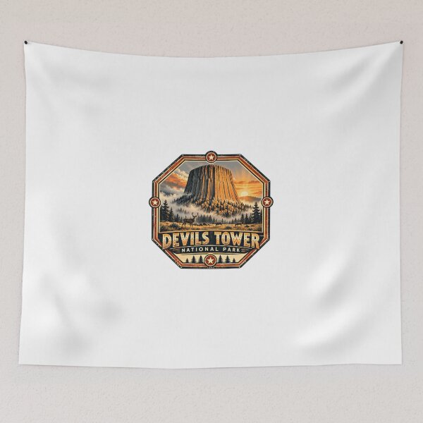 Item preview, Devils Tower National Park Wyoming Travel Souvenir Explorer designed and sold by Simsimah26Parks.