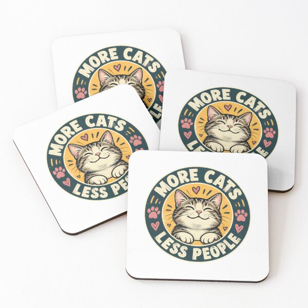 Item preview, More Cats Less People Cat Lover Introvert Feline Owner designed and sold by RetroMini2026.