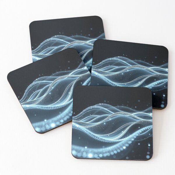 Item preview,  Icy Blue Crystal Wave Abstract Frost Digital Art designed and sold by IntelliMindDesigns.