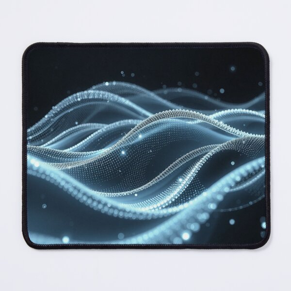 Item preview, Icy Blue Crystal Wave Abstract Frost Digital Art designed and sold by IntelliMindDesigns.