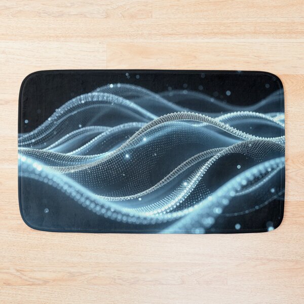 Item preview,  Icy Blue Crystal Wave Abstract Frost Digital Art designed and sold by IntelliMindDesigns.