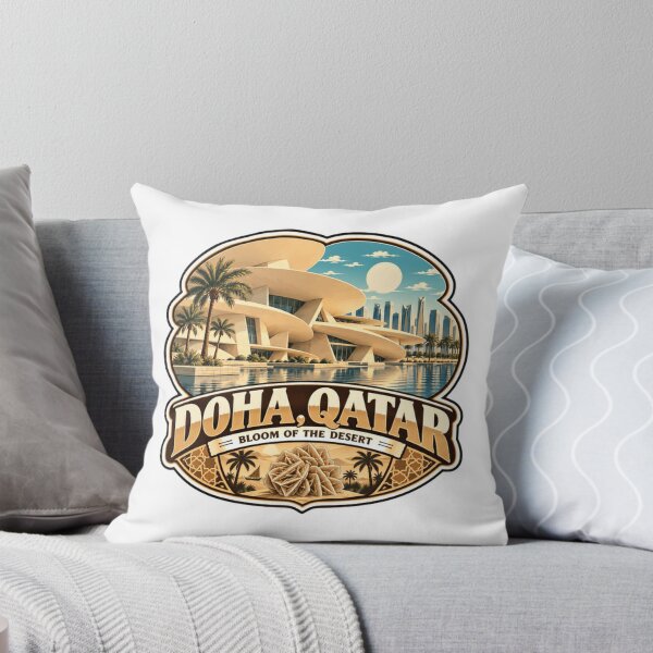 Item preview, Doha, Qatar Bloom Of The Desert Travel Destination Souvenir designed and sold by Star3NowForMe.