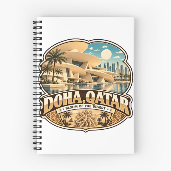 Item preview, Doha, Qatar Bloom Of The Desert Travel Destination Souvenir designed and sold by Star3NowForMe.