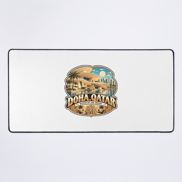 Item preview, Doha, Qatar Bloom Of The Desert Travel Destination Souvenir designed and sold by Star3NowForMe.