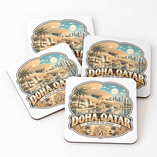 Item preview, Doha, Qatar Bloom Of The Desert Travel Destination Souvenir designed and sold by Star3NowForMe.