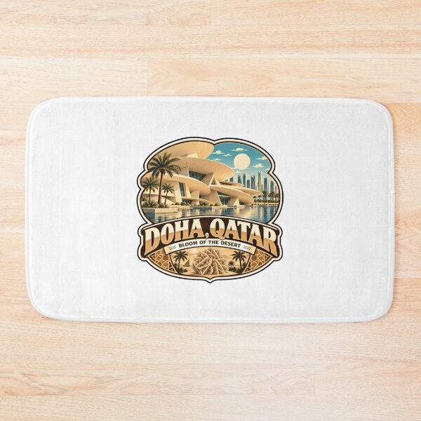 Item preview, Doha, Qatar Bloom Of The Desert Travel Destination Souvenir designed and sold by Star3NowForMe.
