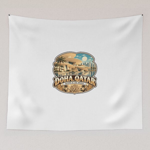 Item preview, Doha, Qatar Bloom Of The Desert Travel Destination Souvenir designed and sold by Star3NowForMe.