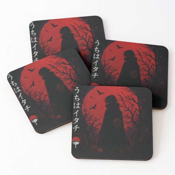 Item preview, Itachi Uchiha Red Moon Aesthetic Anime Sticker designed and sold by PRIME4YOU.