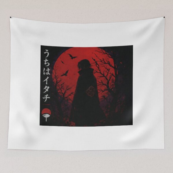 Item preview, Itachi Uchiha Red Moon Aesthetic Anime Sticker designed and sold by PRIME4YOU.