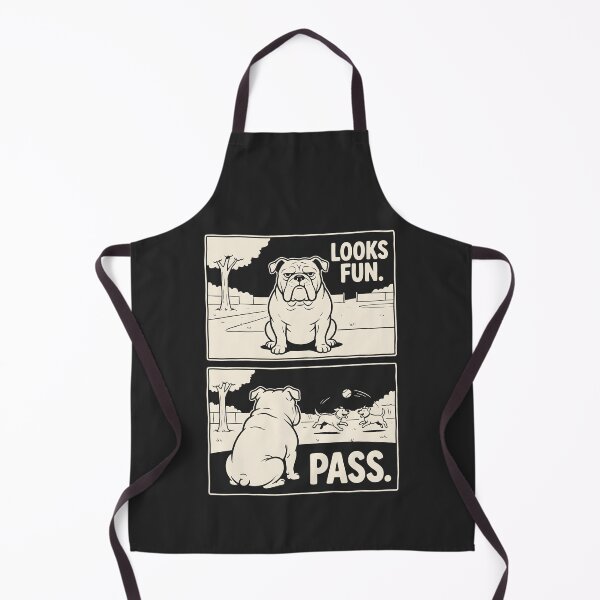 Item preview, Bulldog Introvert Humor Looks Fun Pass Dog Comic designed and sold by SplashTastic.