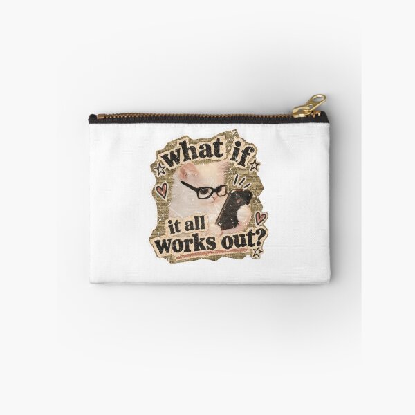 Item preview, What If It All Works Out? Optimistic Cat Lover Positive Hopeful designed and sold by SkeletonsDanger.