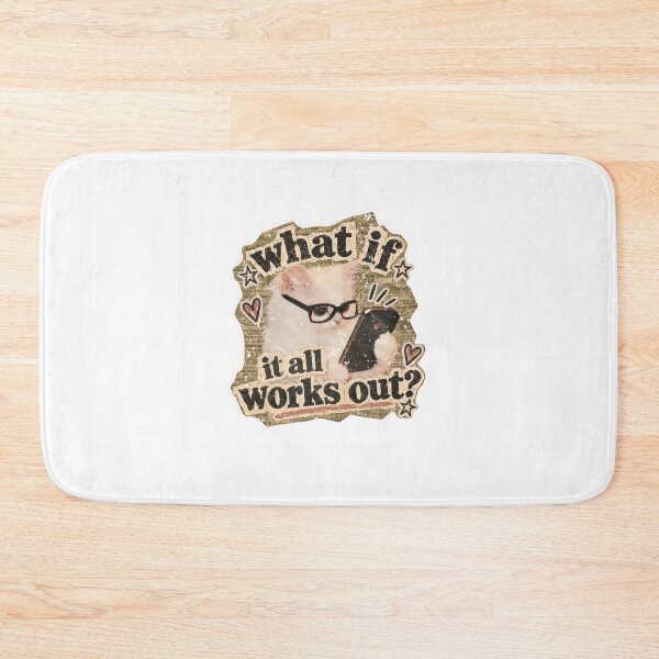 Item preview, What If It All Works Out? Optimistic Cat Lover Positive Hopeful designed and sold by SkeletonsDanger.