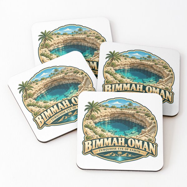 Item preview, Bimmah, Oman Turquoise Eye Of Earth Oman Travel Landmark Explorer designed and sold by Star3NowForMe.