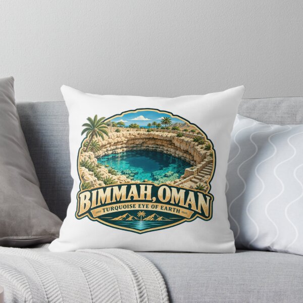 Item preview, Bimmah, Oman Turquoise Eye Of Earth Oman Travel Landmark Explorer designed and sold by Star3NowForMe.