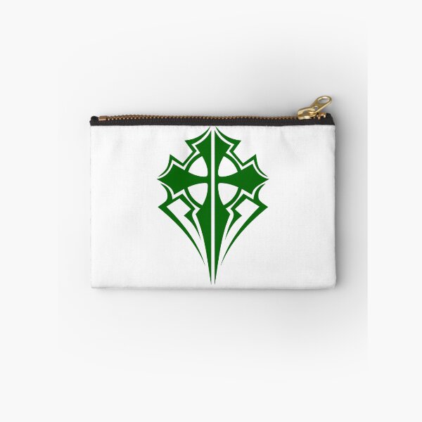 Item preview, Dark Green Ornate Gothic Cross Design designed and sold by pattern-archive.