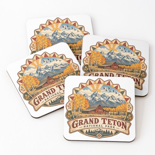 Item preview, Grand Teton National Park Est 1929 Wyoming Mountains Travel Outdoors designed and sold by Simsimah26Parks.