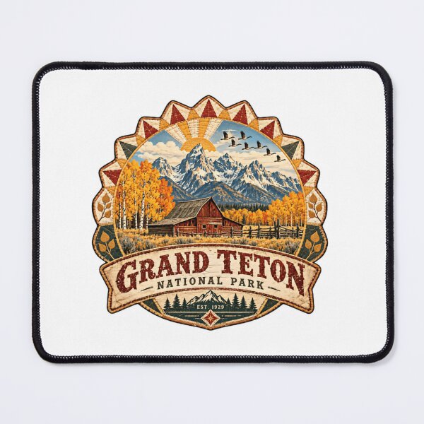 Item preview, Grand Teton National Park Est 1929 Wyoming Mountains Travel Outdoors designed and sold by Simsimah26Parks.