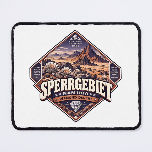 Item preview, Sperrgebiet Namibia Diamond Desert African Travel Wilderness Explorer Geology designed and sold by Star3NowForMe.