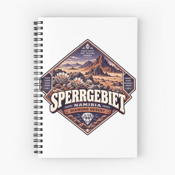 Item preview, Sperrgebiet Namibia Diamond Desert African Travel Wilderness Explorer Geology designed and sold by Star3NowForMe.