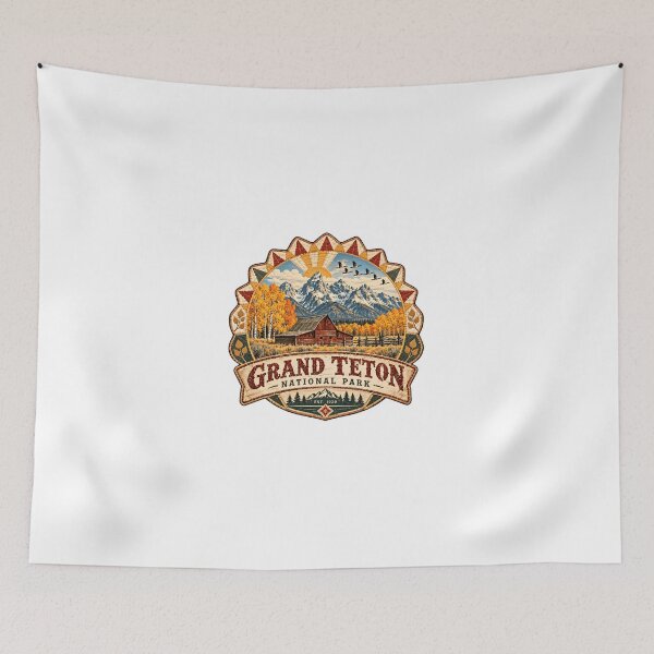 Item preview, Grand Teton National Park Est 1929 Wyoming Mountains Travel Outdoors designed and sold by Simsimah26Parks.