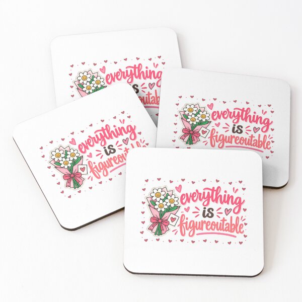 Item preview, Everything Is Figureoutable Motivational Quote Positive Mindset designed and sold by SkeletonsDanger.