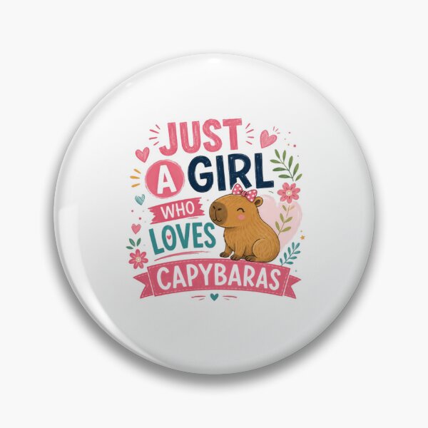 Item preview, Just A Girl Who Loves Capybaras Women Animal Lover Fan designed and sold by RetroMini2026.
