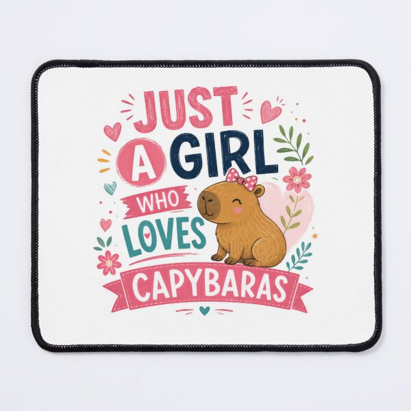 Item preview, Just A Girl Who Loves Capybaras Women Animal Lover Fan designed and sold by RetroMini2026.